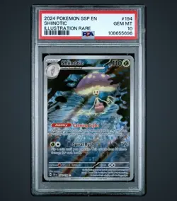 Shiinotic 194/191 - PSA 10 GEM MINT - Illustration Rare - Surging Sparks Pokemon - Image 1