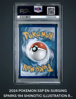 Shiinotic 194/191 - PSA 10 GEM MINT - Illustration Rare - Surging Sparks Pokemon - Image 2