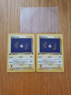 LOT OF 2: MAGNEMITE 2000 Pokemon Team Rocket 1st EDITION Common POKEMON 60/82 NM - Image 2