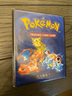 Vintage Pokemon Binder Featuring Pikachu Charizard And Blastoise - Image 2