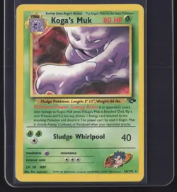 Pokemon TCG | Gym Challenge | Koga’s Muk | 26/132 | LP - Image 1
