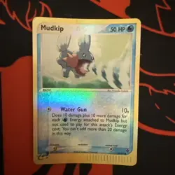 Pokemon Mudkip EX Dragon TCG Reverse Holo Common Card 65/97 Vintage - Image 1