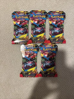 Pokemon Cards - Mega Evolution - BOOSTER PACKS [5 Pack Lot] - New Sealed - Image 1