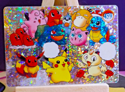 POKEMON POCKET MONSTERS VENDING PRISM STICKER 459 PSYDUCK PIKACHU EEVEE SQUIRTLE - Image 1