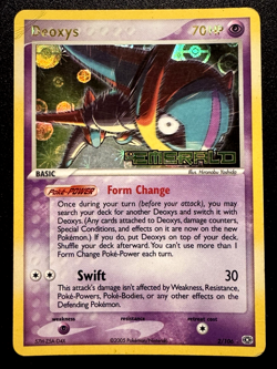 Deoxys 2/106 EX Emerald Pokemon Card Reverse Holo Foil Rare HP - Image 1