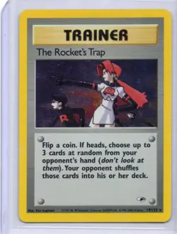 Pokemon - The Rocket's Trap #019/132 - Gym Heroes - Holo Rare - LP - Image 1
