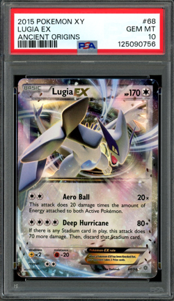 PSA 10 Gem Mint Lugia EX XY Ancient Origins 68/89 Pokemon - Image 1