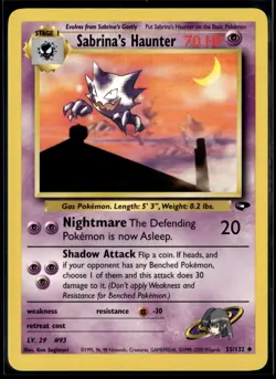 Pokemon TCG | Gym Heroes | Sabrina’s Haunter | 55/132 | LP - Image 1