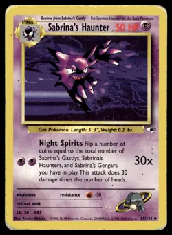 Pokemon TCG | Gym Heroes | Sabrina’s Haunter | 58/132 | MP - Image 1