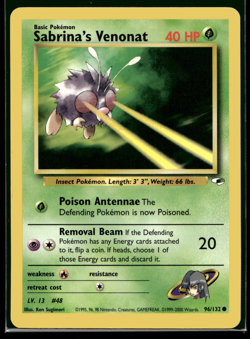 Pokemon TCG | Gym Heroes | Sabrina's Venonat | 96/132 | NM - Image 1