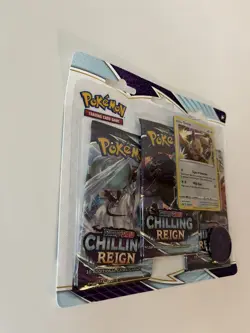 2021 Pokemon Chilling Reign 3 Pack Blister [Eevee] SEALED - Image 3