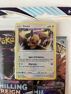 2021 Pokemon Chilling Reign 3 Pack Blister [Eevee] SEALED - Image 5