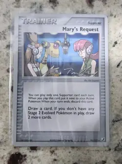 Mary's Request TOM ROOS 86/115 Pokemon World Champships 2007 Lightly Played LP - Image 1