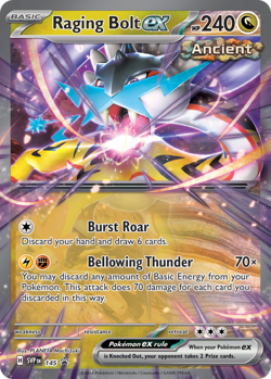 LP Pokemon Raging Bolt ex - SVP145 - SVP Black Star Promos Lightly Played SV Bla - Image 1