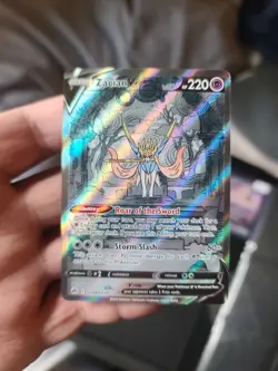 Pokemon TCG Zacian V GG48/GG70 Crown Zenith Galarian Gallery - Image 1