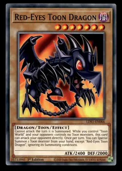 Red-Eyes Toon Dragon LDS1-EN066 Common Legendary Duelists: Season 1 Yu-Gi-Oh NM - Image 1