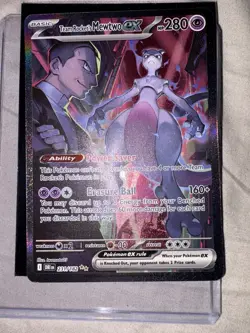 Team Rockets Mewtwo EX Special Illustration Card 231/182 Sv10: Destined Rivals - Image 3