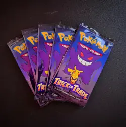 2023 Pokemon Trick Or Trade 3 Card BOOster Pack Halloween - Five (5) Packs - Image 1