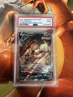 Flareon V SWSH179 179 Promo PSA Graded 9 Pokemon Trading Card Game - Image 1