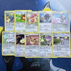 Pokemon TCG Vintage Old school Lot Of 10 Pokemon Cards Cute Cards! - Image 1