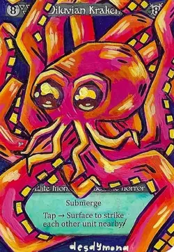 Altered Sorcery: Contested Realm "Diluvian Kraken" Card - Image 2