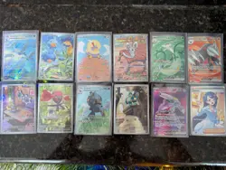 Pokemon Black Bolt White Flare Lot 12 Cards 8 Illustration Rare 4 Ultra Rare NM - Image 1
