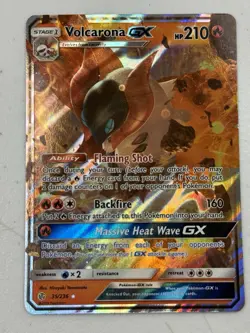 Pokemon Card - Volcarona GX 35/236 Cosmic Eclipse - NM - Image 1