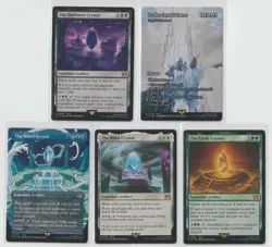 MTG Final Fantasy Rare Crystal cards lot / Showcase Water / Earth / Darkness - Image 1