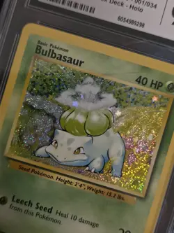 CGC 9.5 Bulbasaur 001/034 Venusaur & Lugia Deck Holo Pokemon Card - Image 2