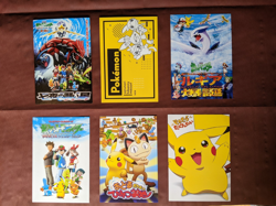 Pokemon Japanese Postcard lot of 5 vintage Pikachu movie cards - Image 1