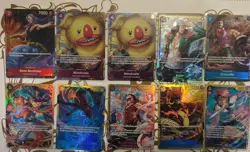 60+One Piece TCG AA/SR/R Mixed LOT Foil Cards English Mixed Sets All NM - Image 3