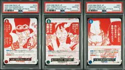 PSA 10 Luffy Ace Sabo Promo ONE PIECE Card 3rd Anniversary Treasure JP SEQ Set - Image 1
