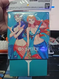 BANDAI ONE PIECE Card Game Official Storage Box Nami & Robin !NEW SEALED! - Image 1