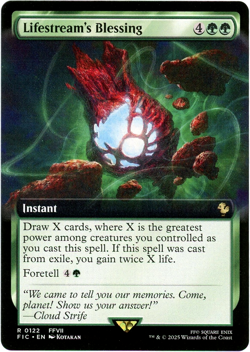 Lifestream's Blessing (Extended Art) 0122 Commander: Final Fantasy MTG SHIPS NOW - Image 1