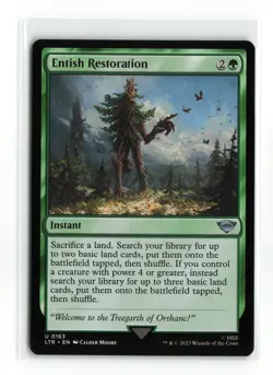 ENTISH RESTORATION 0163 NON FOIL LORD OF THE RINGS MTG NM - Image 1