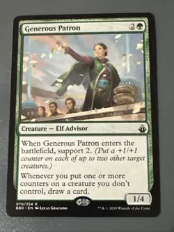 Generous Patron X1 Battlebond NM Condition See Pics Front Back - Image 1
