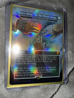 💍 Three Rings for the Elven-Kings Foil Borderless Extended Art | Rings of Brigh - Image 2