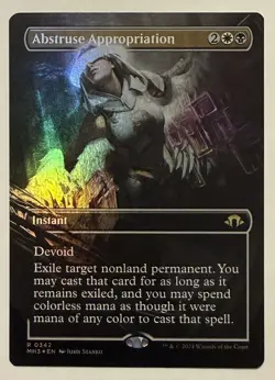 Abstruse Appropriation Borderless Foil - Modern Horizons 3 MTG - Image 1