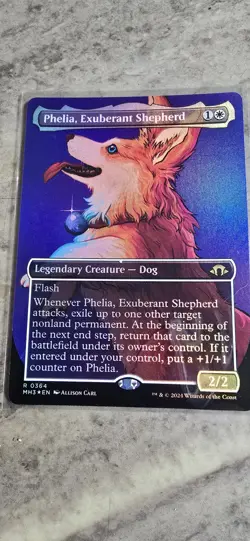 Phelia, Exuberant Shepherd (Borderless) Modern Horizons 3 Foil Rare MTG NM - Image 1