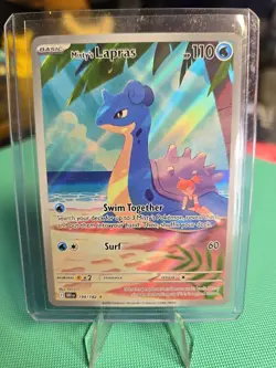 Pokemon TCG Misty's Lapras Destined Rivals 194/182 Illustration Rare - Image 1