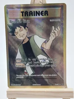 Pokemon Evolutions Brock's Grit Full Art #107/108 NM - Image 1