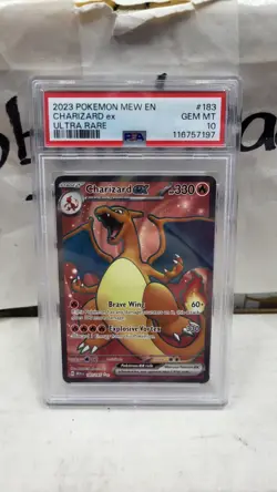 2023 CHARIZARD EX ULTRA RARE SCARLET & VIOLET 151 POKEMON PSA 10 GEM MINT #183 - Image 2