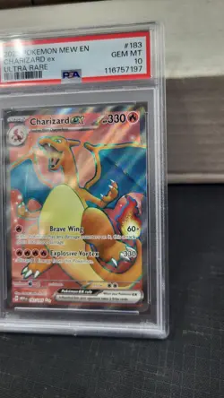 2023 CHARIZARD EX ULTRA RARE SCARLET & VIOLET 151 POKEMON PSA 10 GEM MINT #183 - Image 3