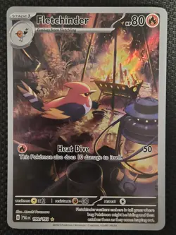 Fletchinder 199/193 NM Paldea Evolved Illustration Rare Pokemon TCG English - Image 1