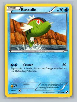 Pokemon TCG Basculin 35/114 Black and White Normal LP - Image 1