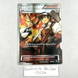 Blacksmith 88a/106 Alternate Art Trainer XY Flashfire Pokemon TCG LP - Image 1