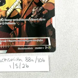 Blacksmith 88a/106 Alternate Art Trainer XY Flashfire Pokemon TCG LP - Image 2