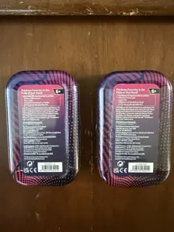 Pokemon TCG Mega Evolution Tins Lot of 2 Pokemon New Sealed In Hand - Image 2
