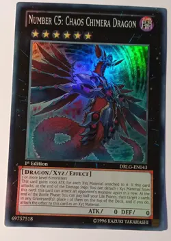 Number C5: Chaos Chimera Dragon - DRLG-EN043 - NM Yugioh Card! - Image 1