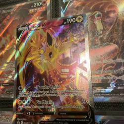 Pokemon TCG Jolteon v SWSH183 Black Star Promo Holo Full Art Card NM Condition - Image 4
